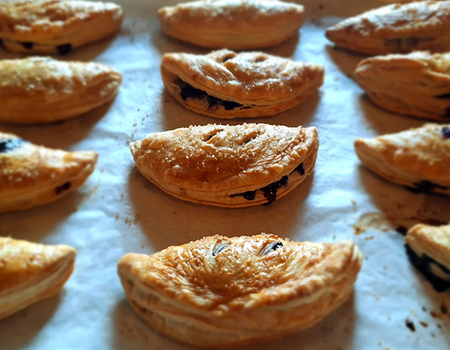 Blueberry hand pies